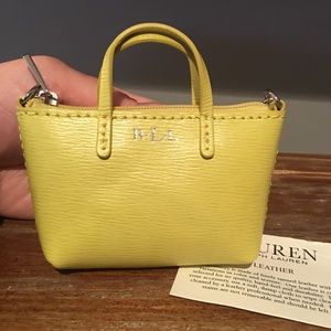 Ralph Lauren coin purse/ handbag charm